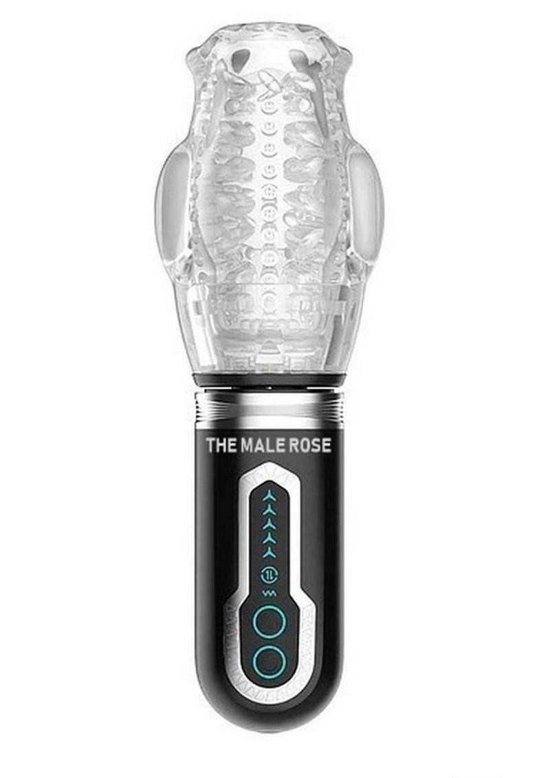 Male Rose 3 Rechargeable Thrusting and Rotating Masturbator