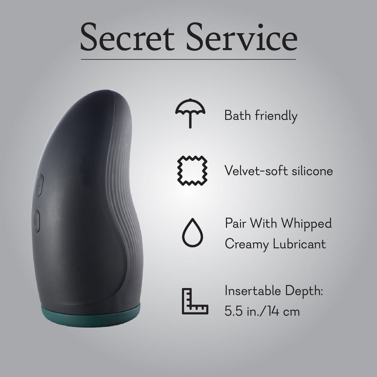 Secret Service Vibrating Masturbator for Him