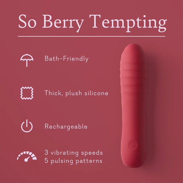 So Berry Tempting Ultra Soft V Vibrator