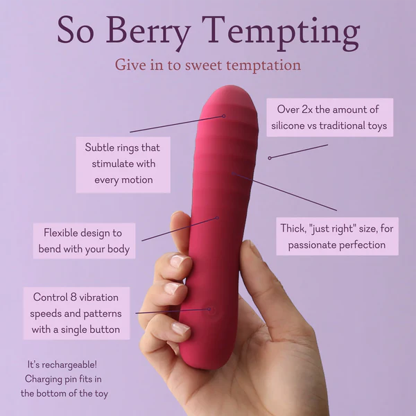 So Berry Tempting Ultra Soft V Vibrator