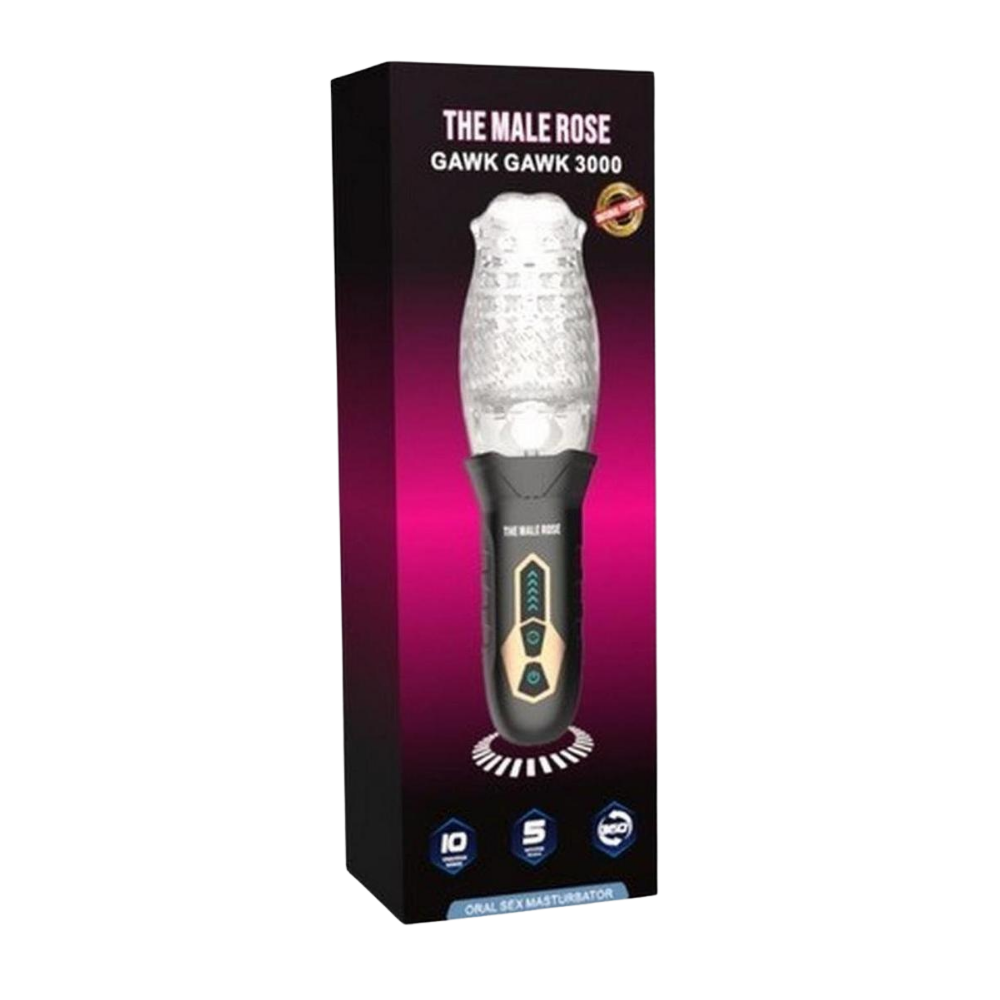 The Male Rose Gawk Gawk 3000 Rechargeable Rotating Masturbator