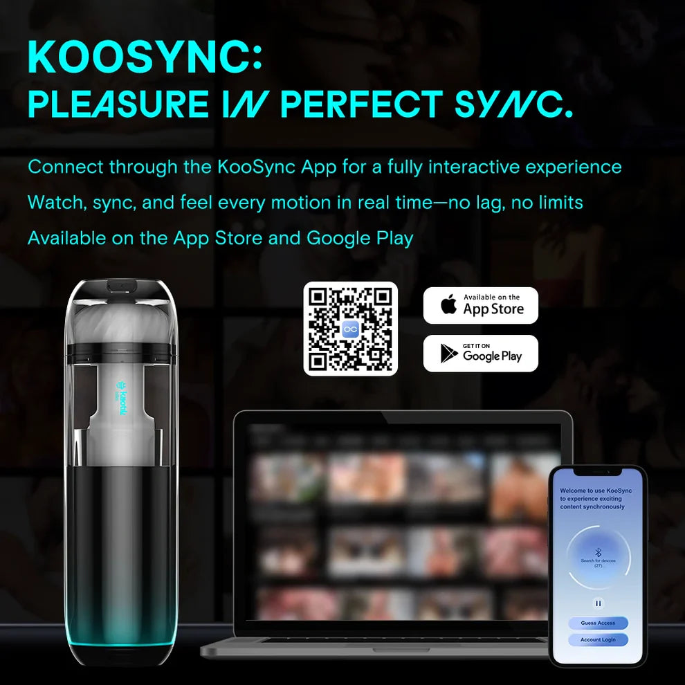 Cocoon Deluxe Throbbing Warming App Control Masturbator