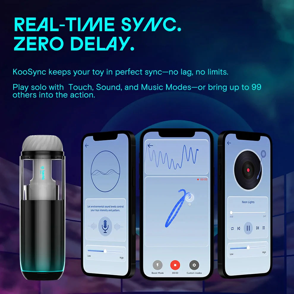 Cocoon Deluxe Throbbing Warming App Control Masturbator