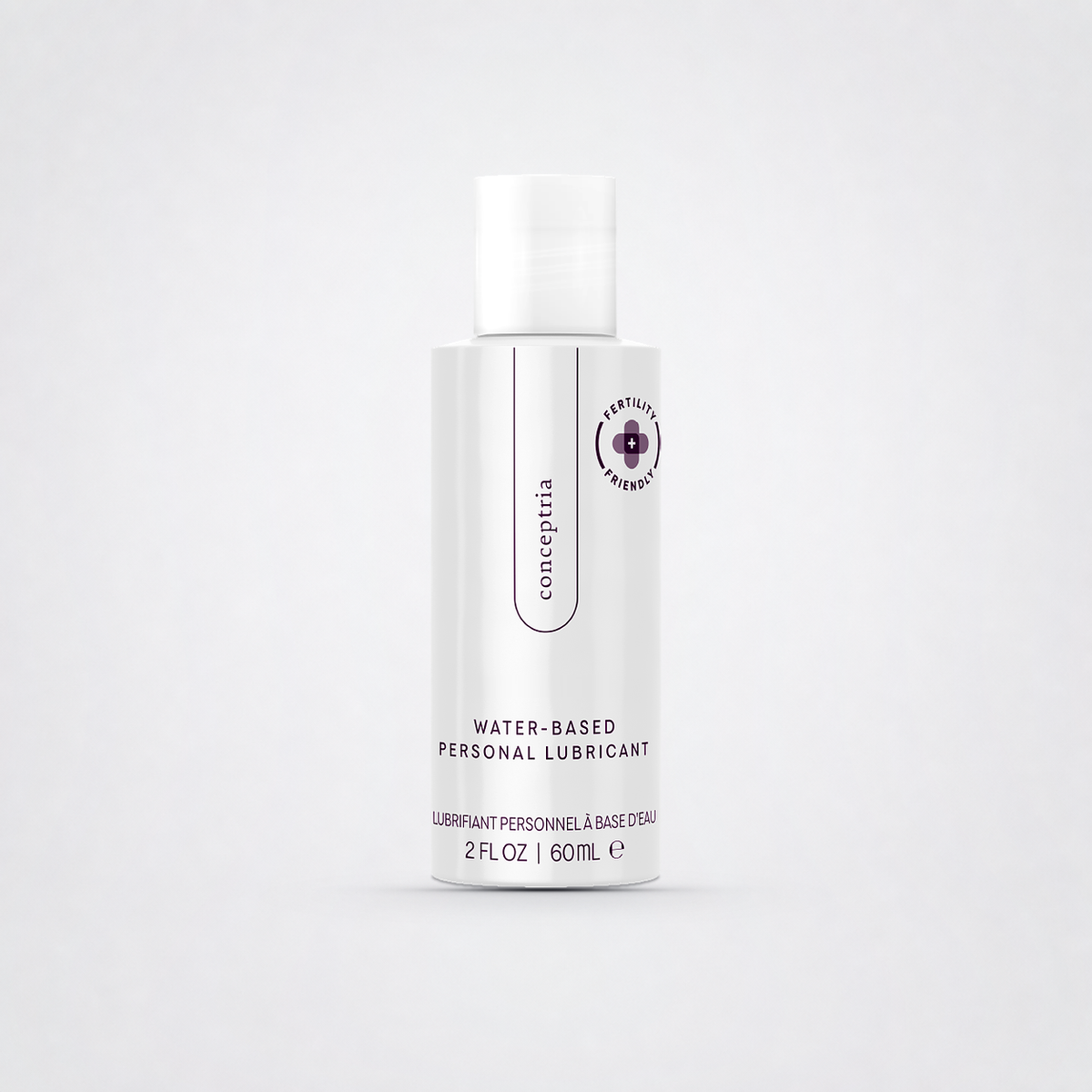 Conceptria--trying to conceive lubricant on The Luv Coach approved neutral studio background