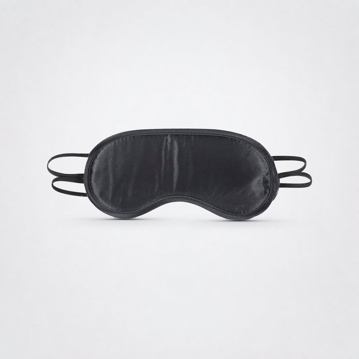 Sportsheets S&M Satin Blindfold | Black on The Luv Coach gray studio background