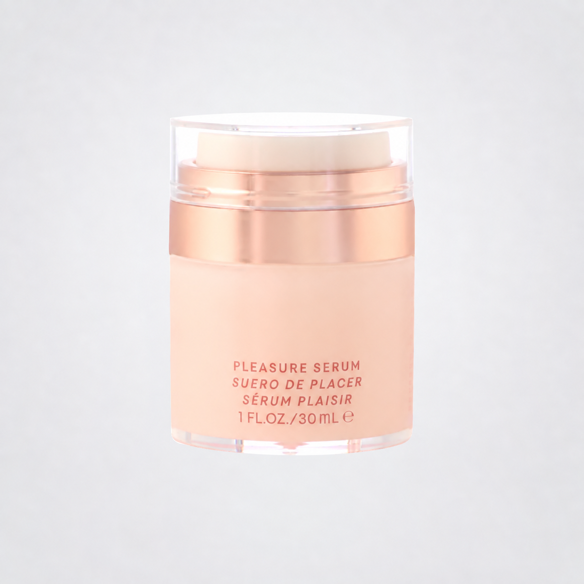 Pleasure Serum on grey studio background