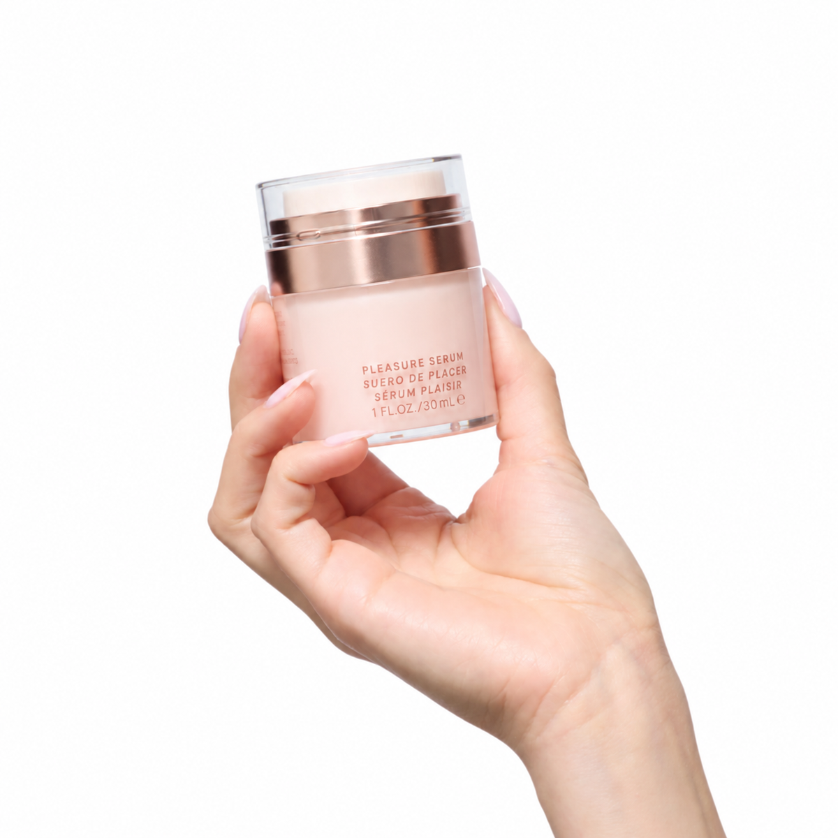 Pleasure Serum held in hand