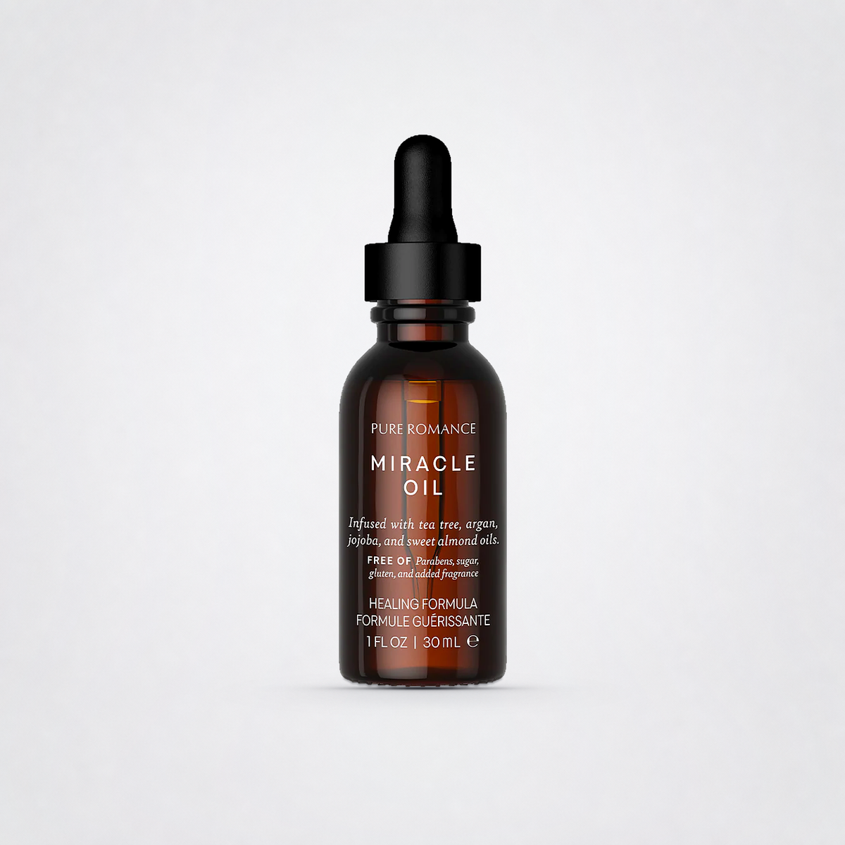 Miracle Oil on The Luv Coach approved neutral studio background