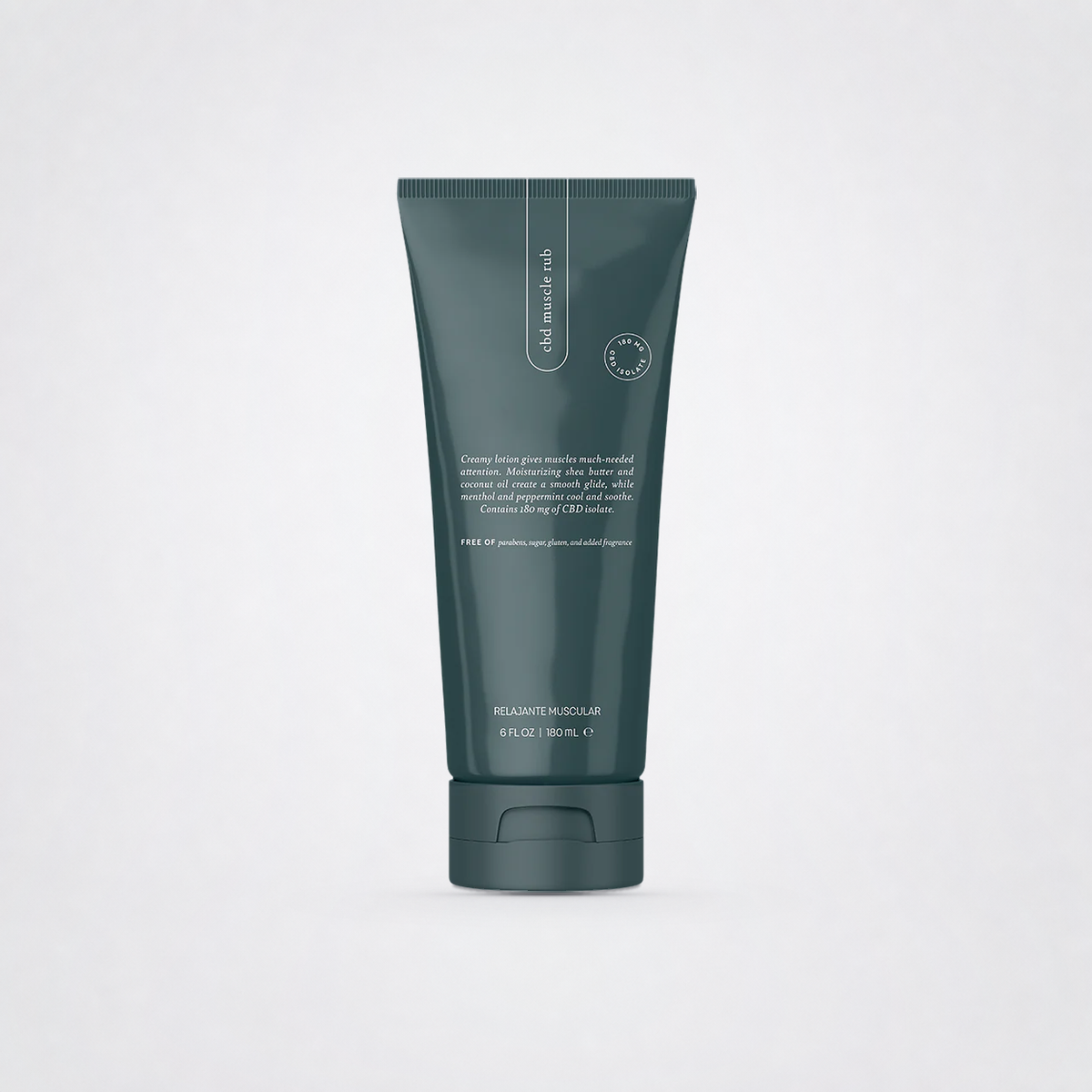 Muscle Rub on The Luv Coach approved neutral studio background