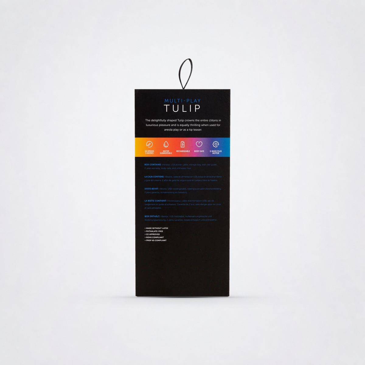 Tulip Bullet Vibrator back packaging