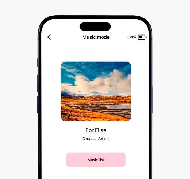 Music Mode screen in the iToys app