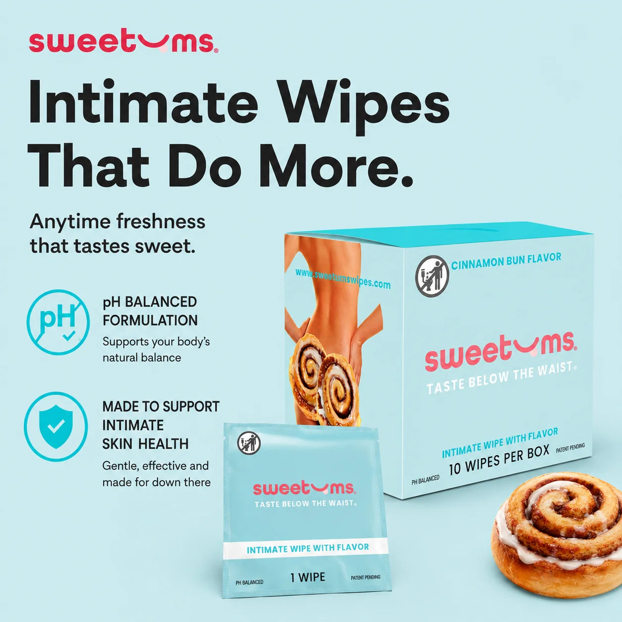 Cinnamon Bun wipe formulation information