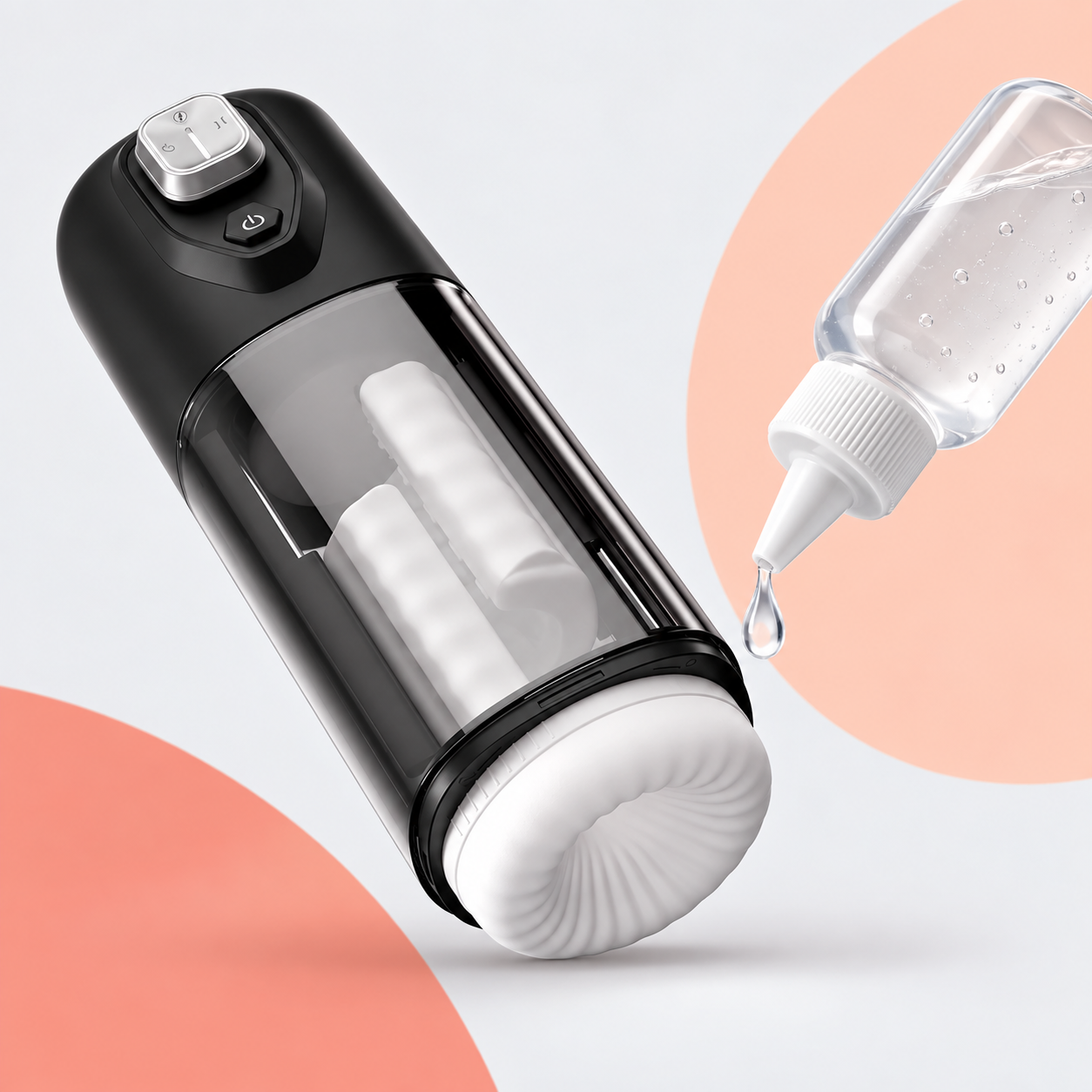 Water-based lubricant being added to the ultra-soft VOLT opening