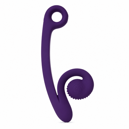 Purple Snail Curve dual stimulator on a white background