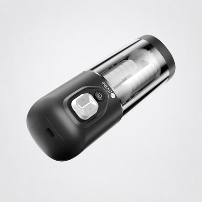 Rear angled view of the SVibe VOLT showing the controls and charging port on a grey studio background