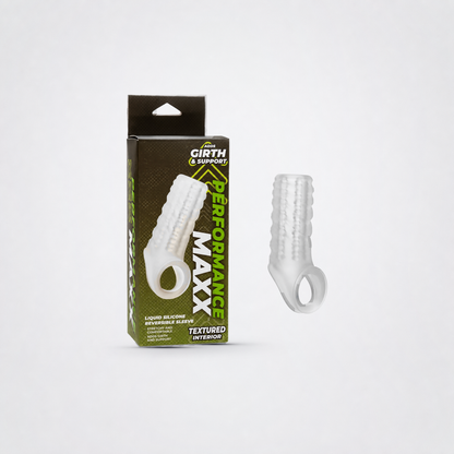 Performance Maxx reversible silicone sleeve with retail package, CalExotics wordmark removed