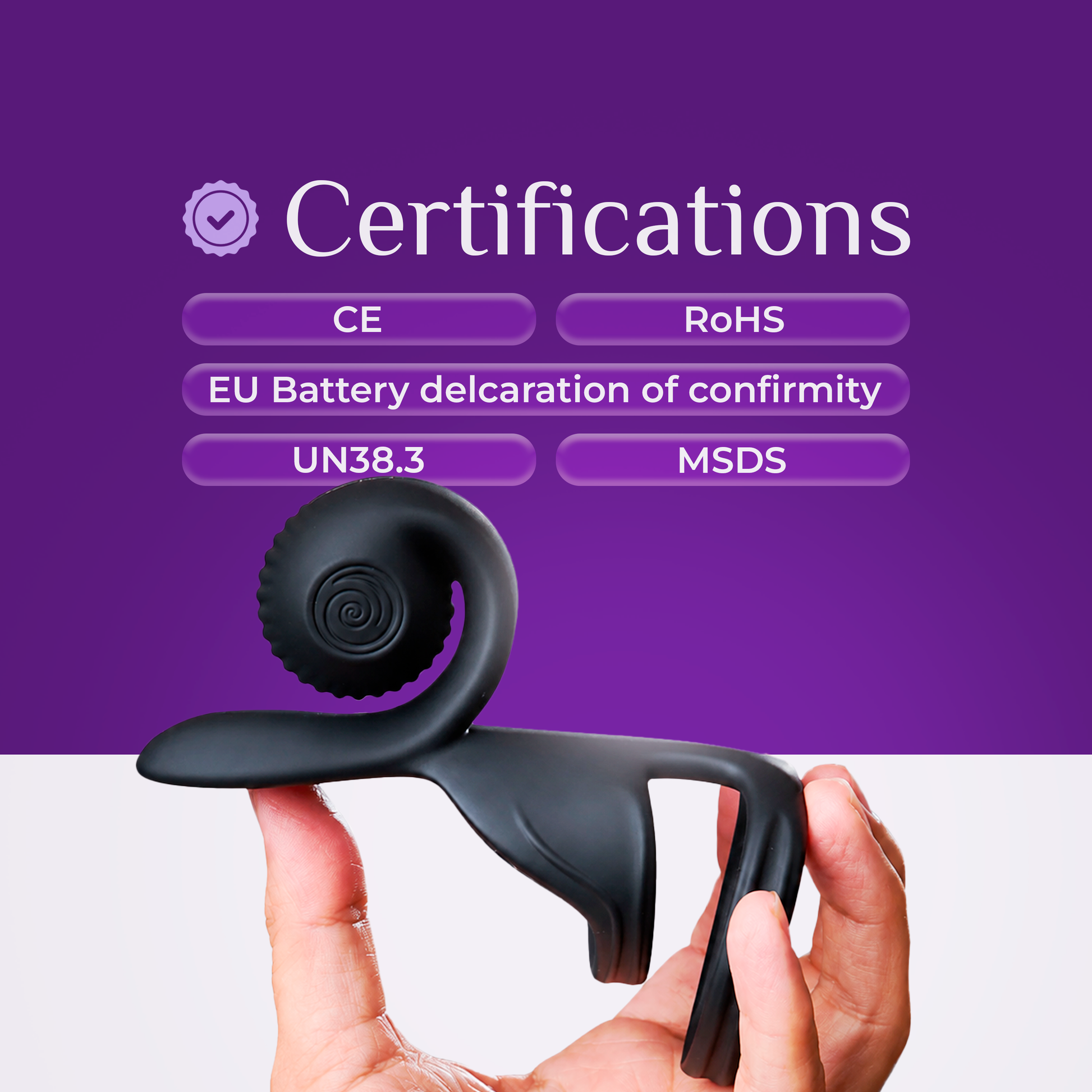 Snail Jovi certifications and flexible couples-ring design