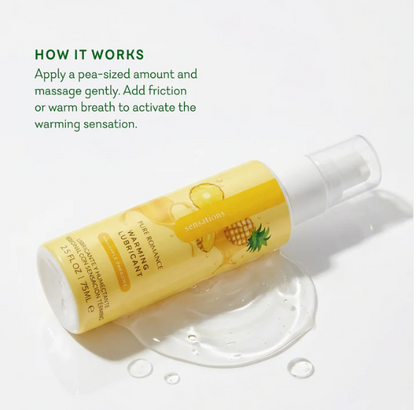 Sensations Flavored Warming Oral Gel - Rub Blow Lick