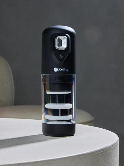 SVibe Spark displayed upright in a modern lifestyle setting