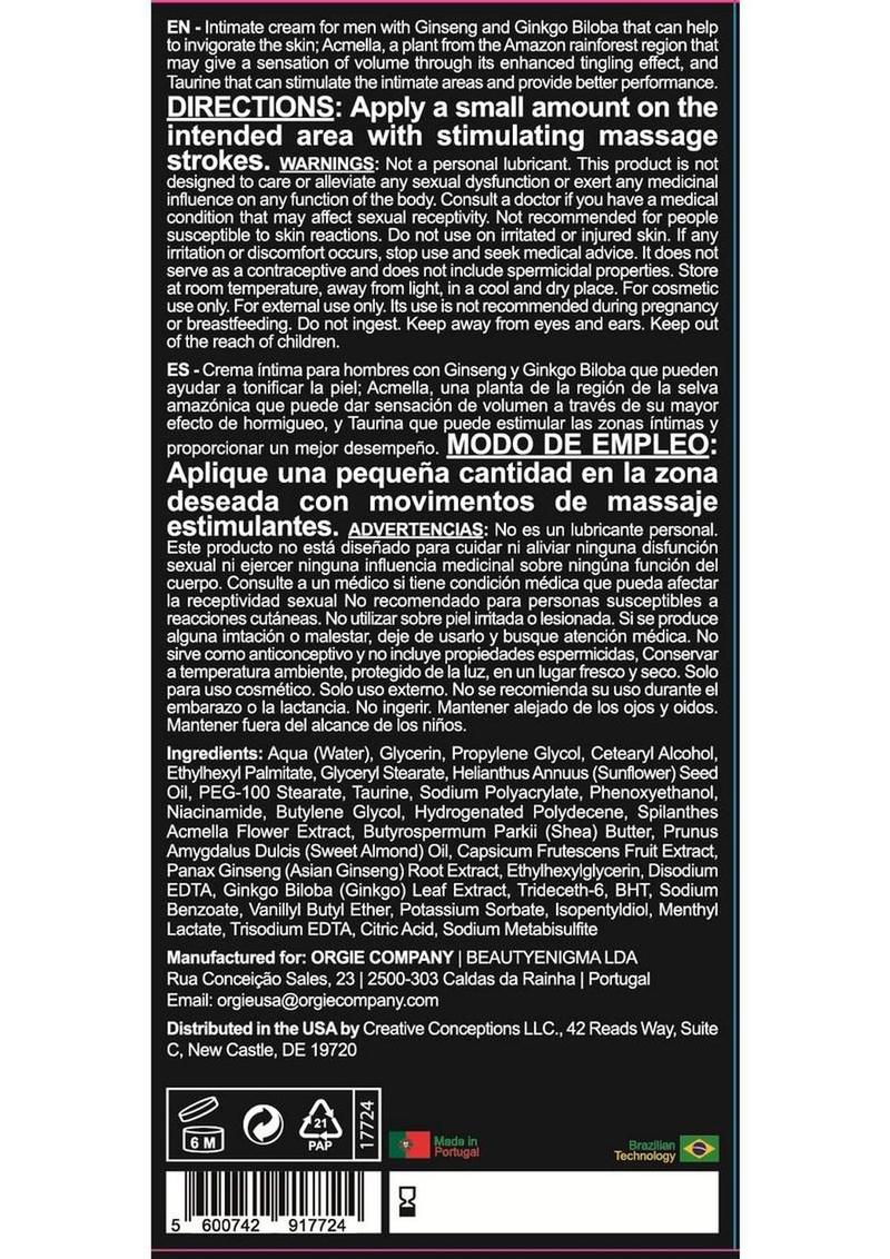 Touro Power Cream for Him - Makes it Harder/Bigger
