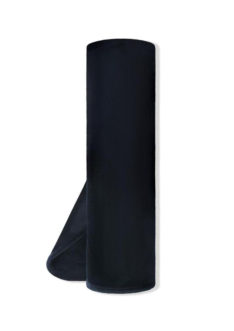 Waterproof Microvelvet Love Throw in Black ~ King Size