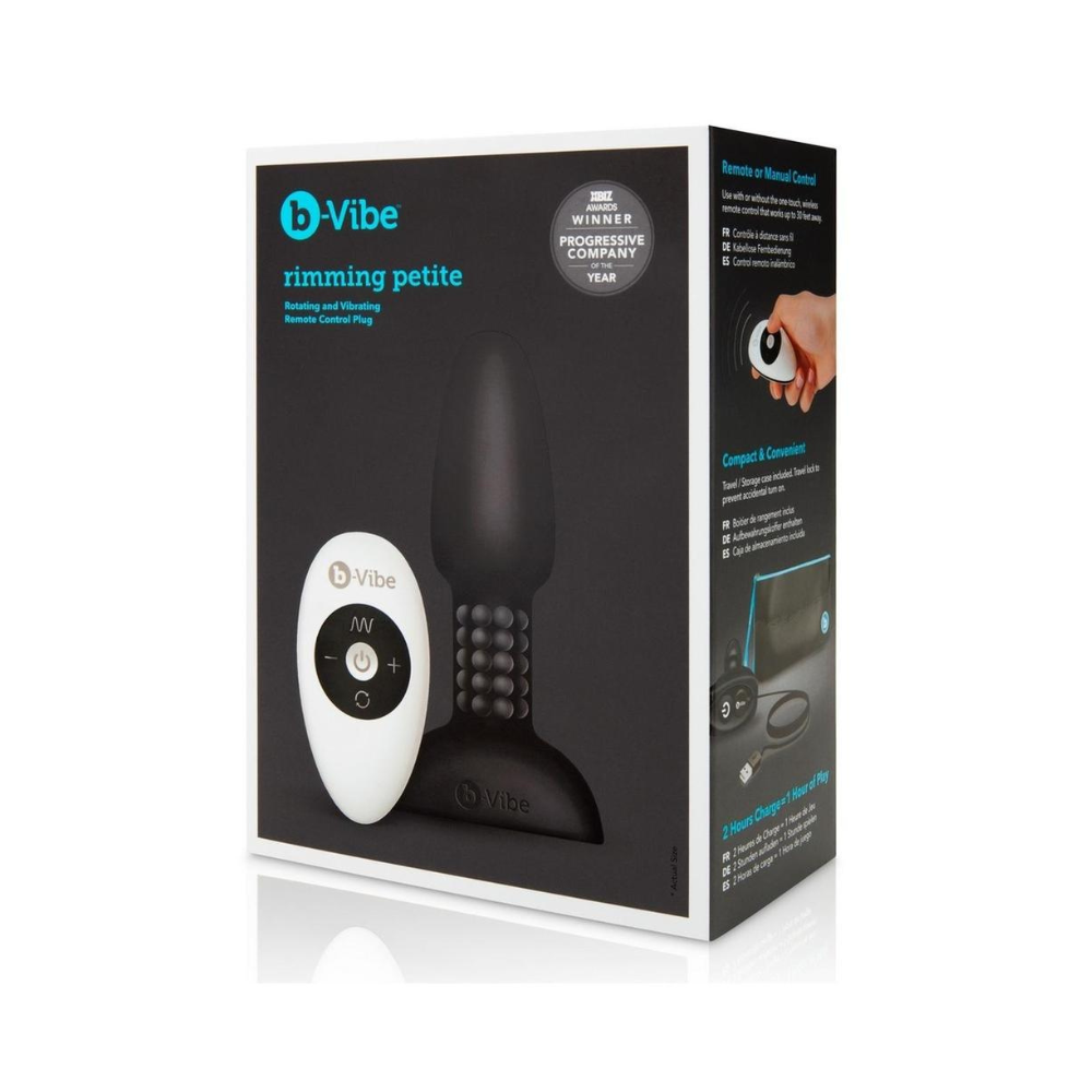Rimming Petite Backdoor Vibrating Plug with Remote Control