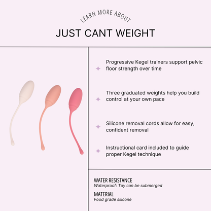 Just Can't Weight Pelvic Floor Exercise System