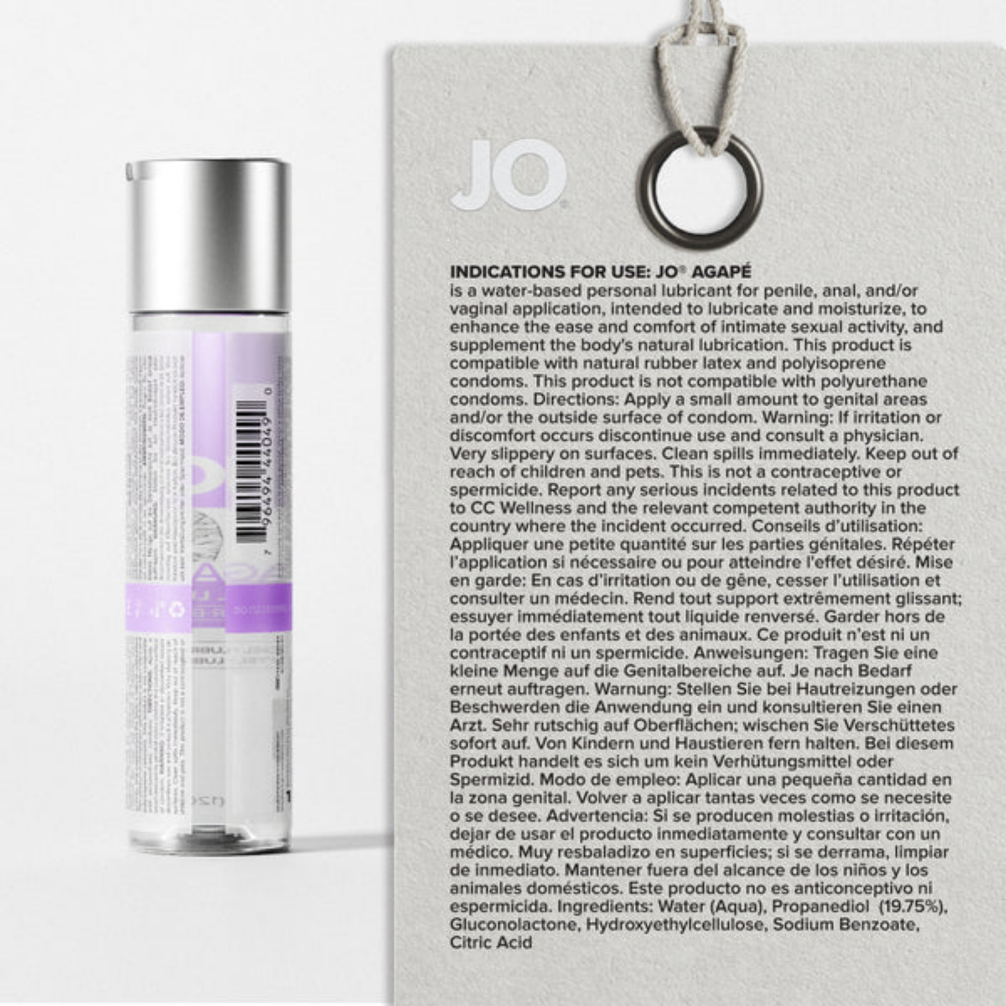 Jo Agapé Amazing Water Based pH balanced Lubricant