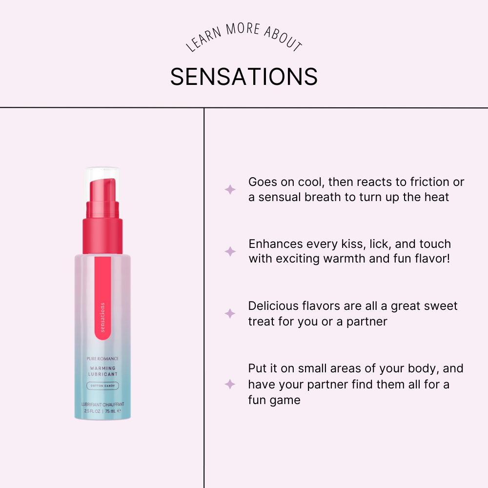 Sensations Flavored Warming Oral Gel - Rub Blow Lick