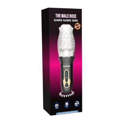 The Male Rose Gawk Gawk 3000 Rechargeable Rotating Masturbator