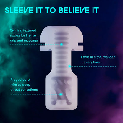 Cocoon Deluxe Throbbing Warming App Control Masturbator