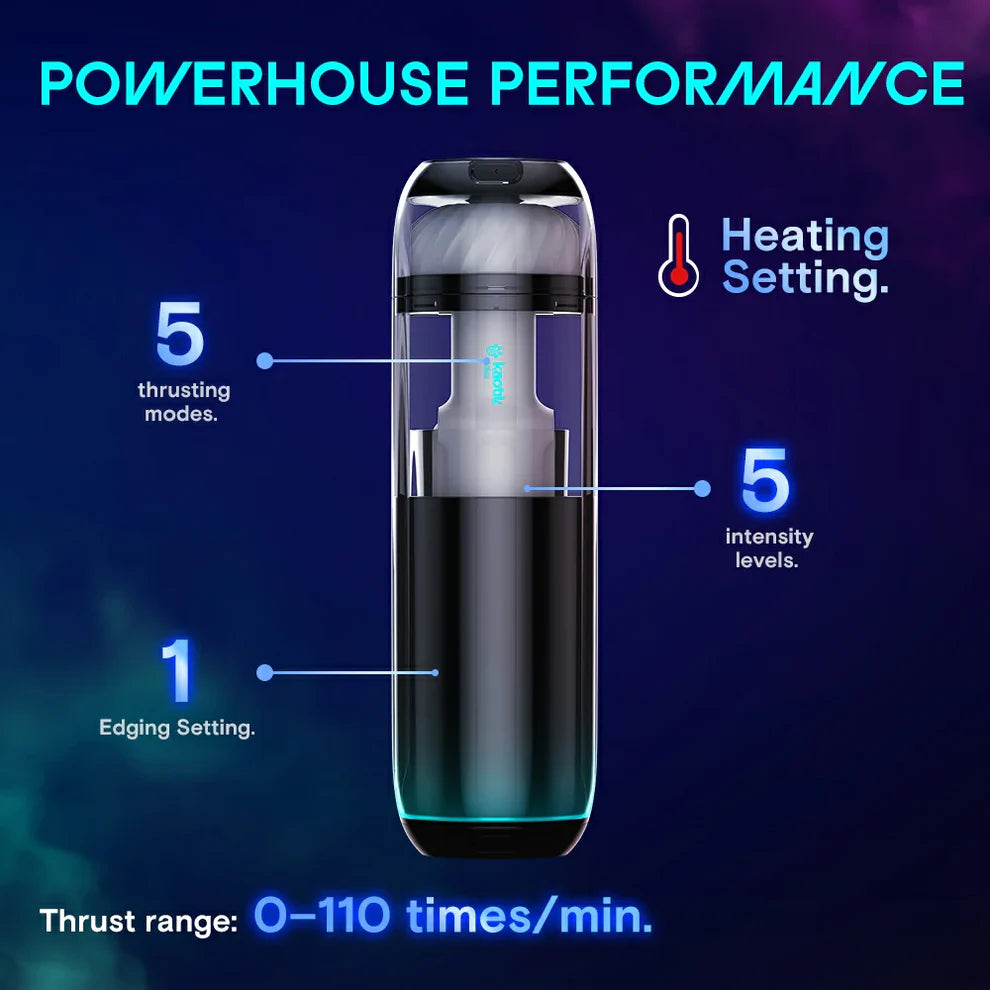 Cocoon Deluxe Throbbing Warming App Control Masturbator