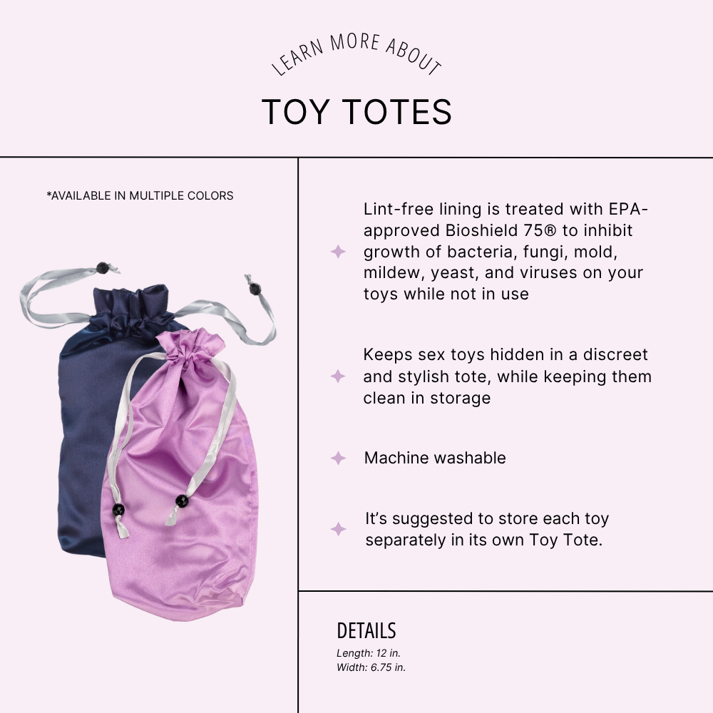 Toy Tote -Keeps your stash clean antimicrobial lining