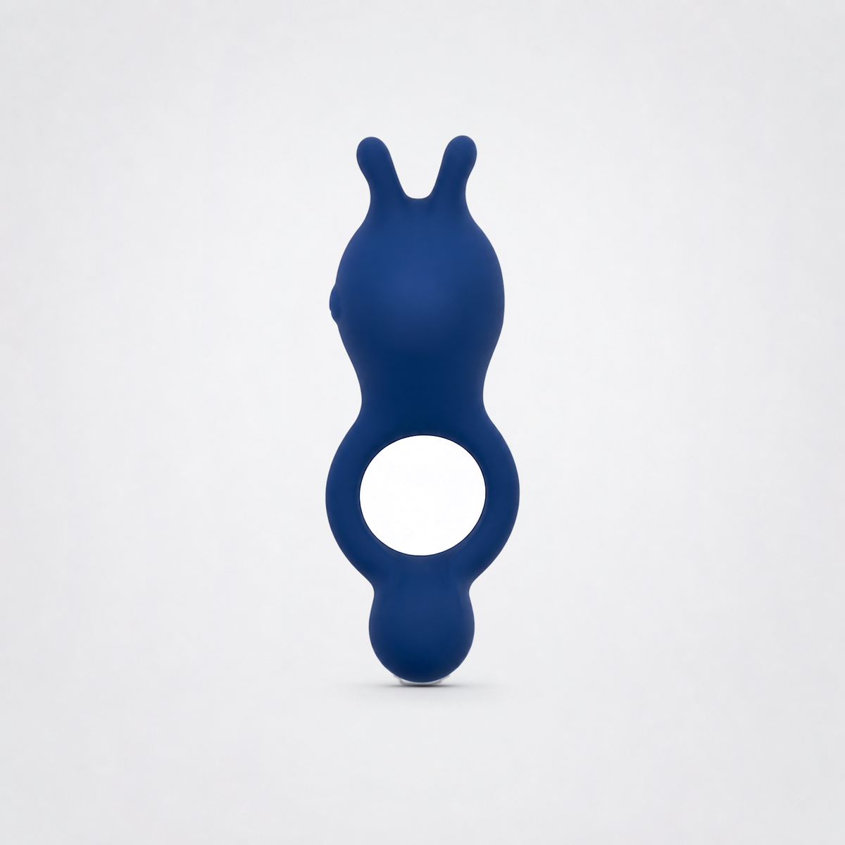 Big Finish dual motor vibrating C-ring in blue on the Luv Coach neutral studio background
