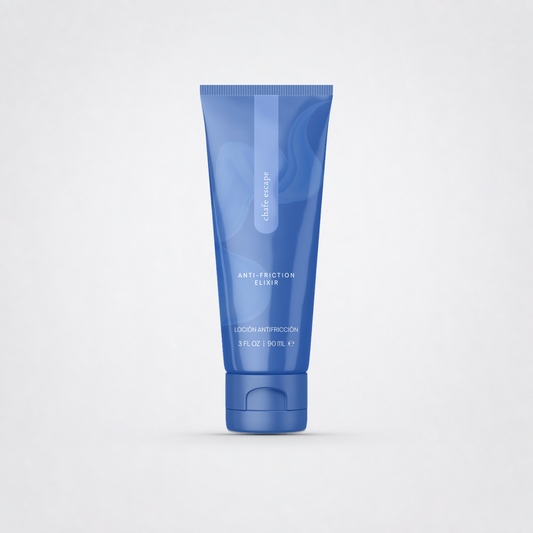 Chafe Escape on The Luv Coach approved neutral studio background