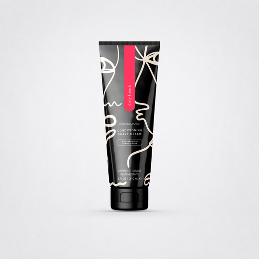 Coochy Conditioning Shave Cream on The Luv Coach approved neutral studio background