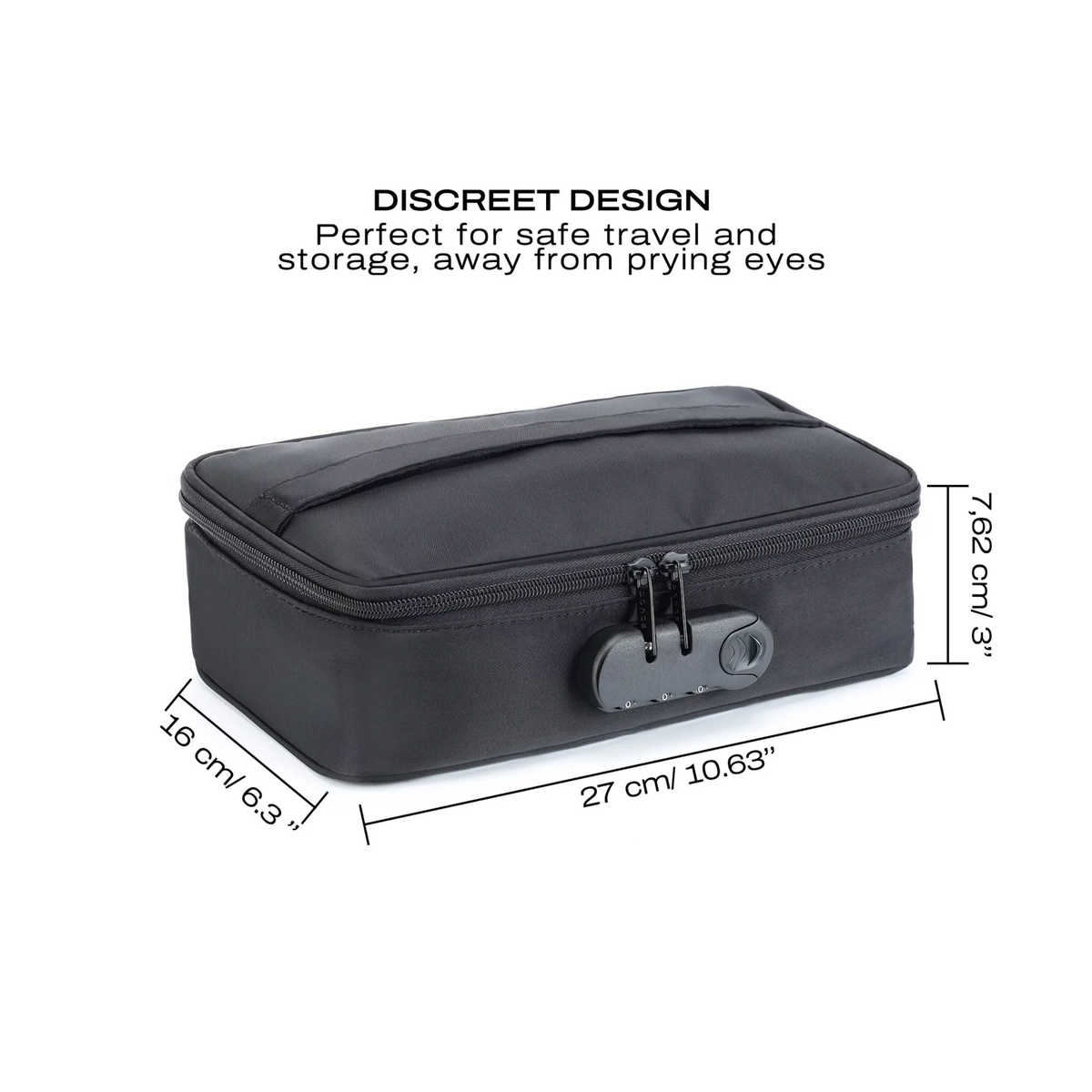 Discreet Storage Box dimensions and exterior design
