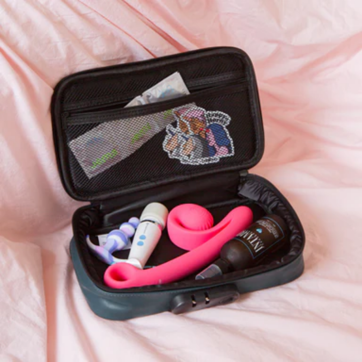 Discreet Storage Box filled with organized personal items