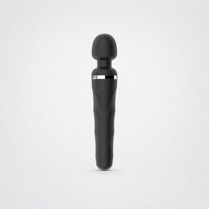 Domi 2 Bluetooth App Controlled Wand Vibrator for everyone on The Luv Coach approved neutral studio background