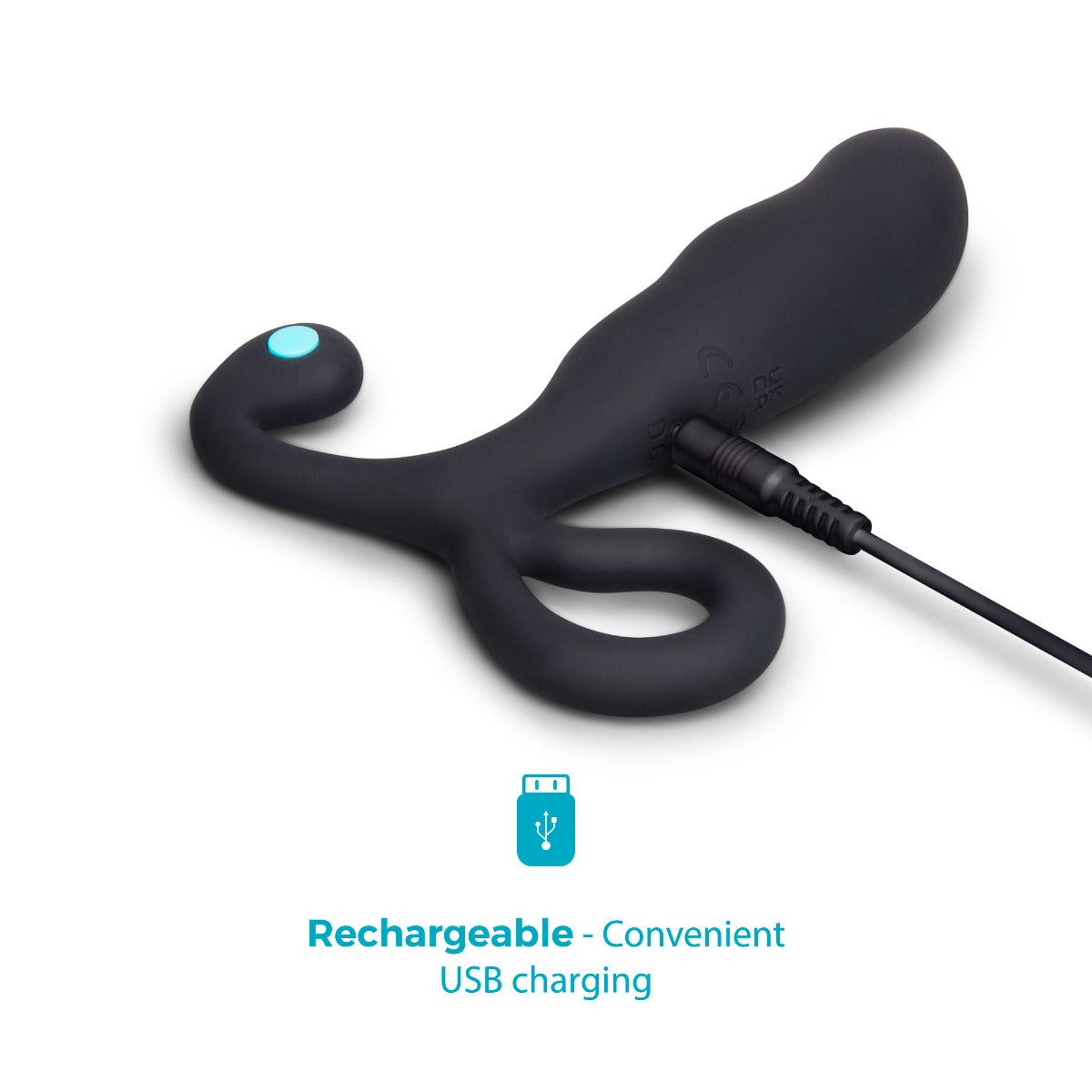 b-Vibe P-Spot Vibing | Black: USB charging detail