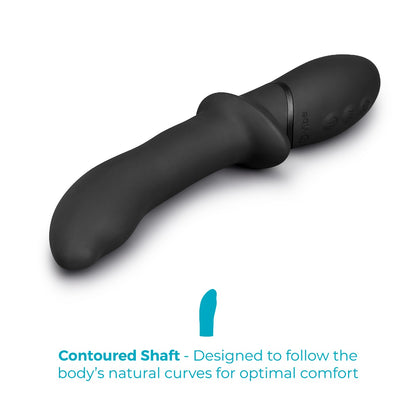 b-Vibe Rimming P-Spot Vibe | Black: Contoured shaft and handle