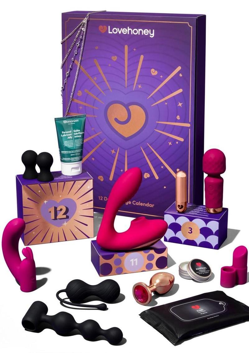 Lovehoney Indulge Advent Calendar 2026 | 12 Days: Included toys and accessories