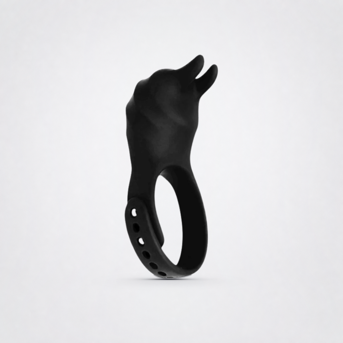Dark Knight adjustable C-ring in black on the Luv Coach neutral studio background