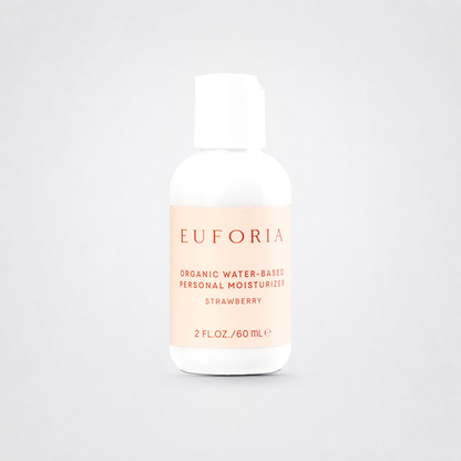 Water Based Personal Moisturizer (Organic) Strawberry on The Luv Coach approved neutral studio background