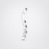 Temp & Tease Ribbed Glass D!ldo on The Luv Coach approved neutral studio background