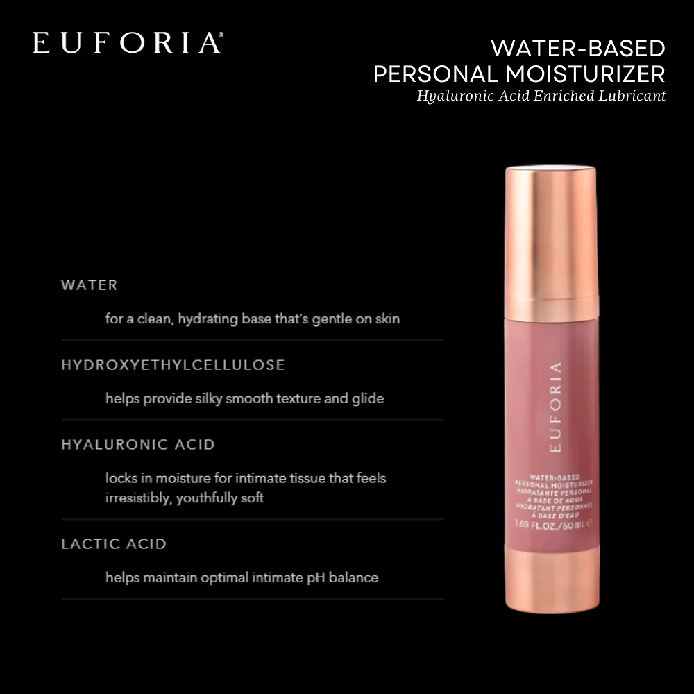 Euforia Water-Based Personal Moisturizer ingredient-benefit guide