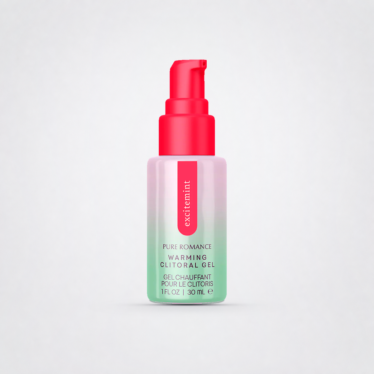 ExciteMint Tingling Foreplay Gel for Her on The Luv Coach approved neutral studio background