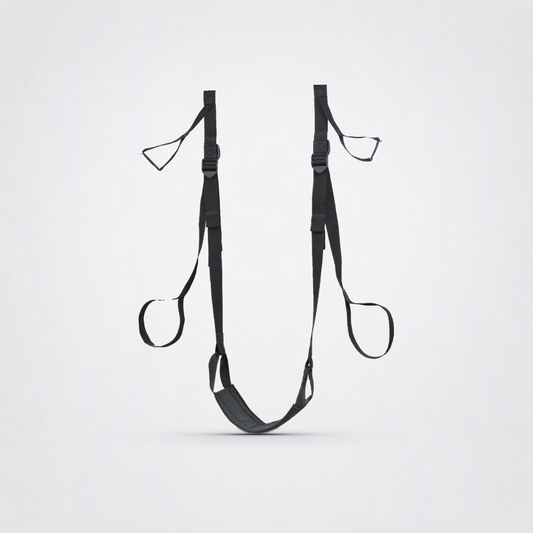 Frequent Flyer Door Swing on The Luv Coach approved neutral studio background