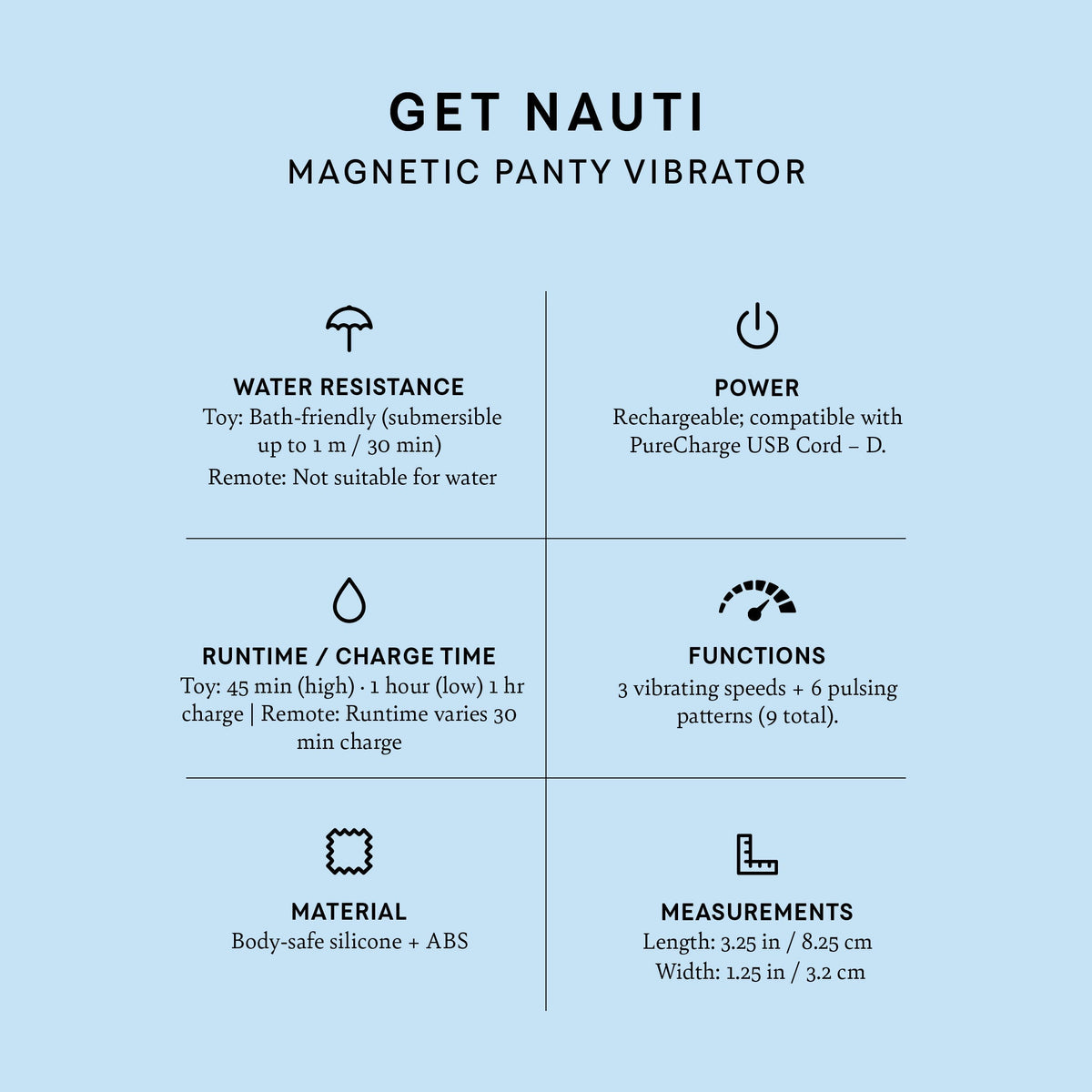 Remote Control "Get Nauti" Magnetic Panty Vibrator product image 6