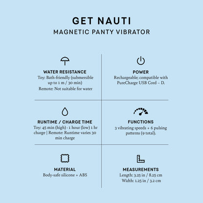 Remote Control "Get Nauti" Magnetic Panty Vibrator product image 6